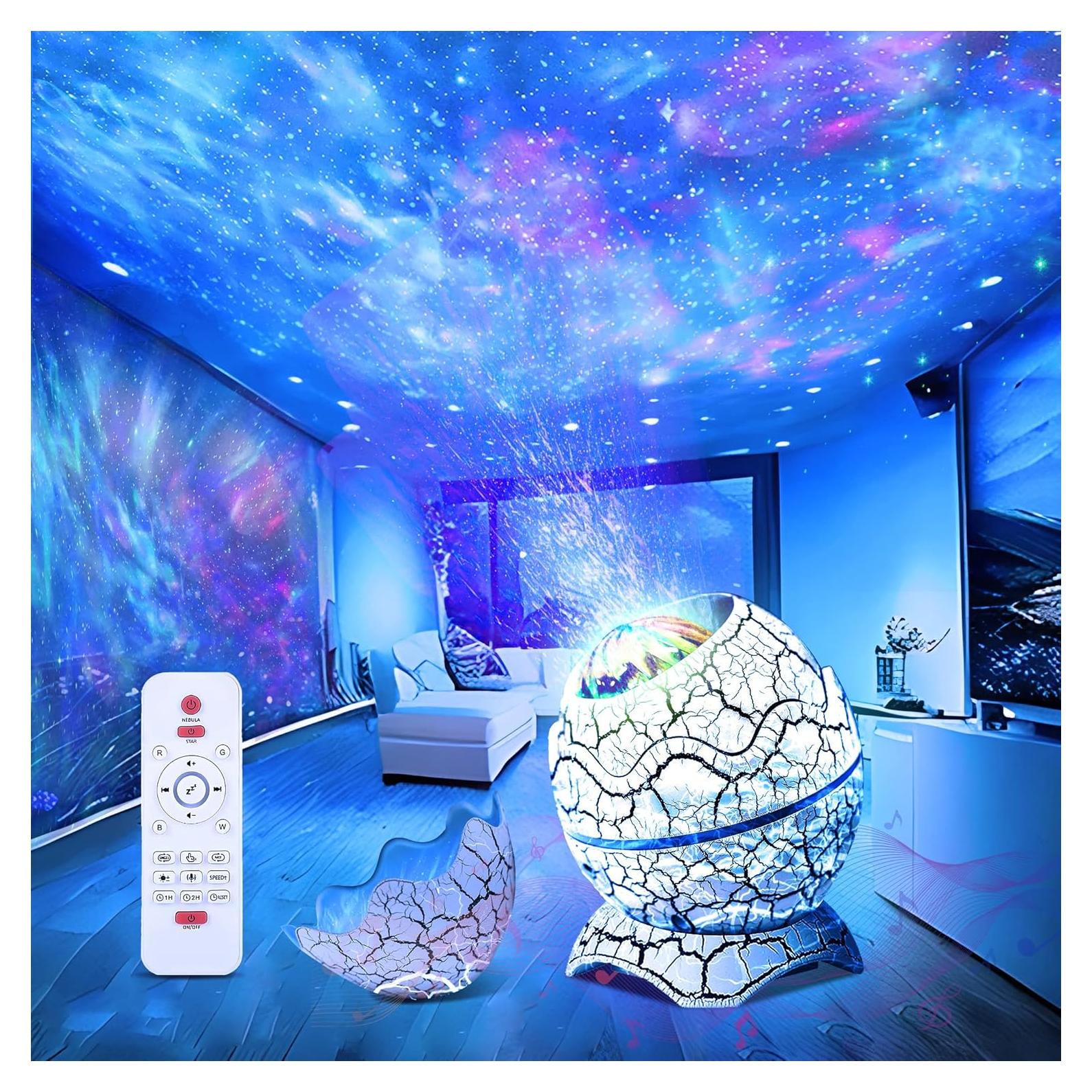 Proyector de Estrellas Dinosaur Egg Galaxy ZHONGSHAN 16cm Luz Nocturna