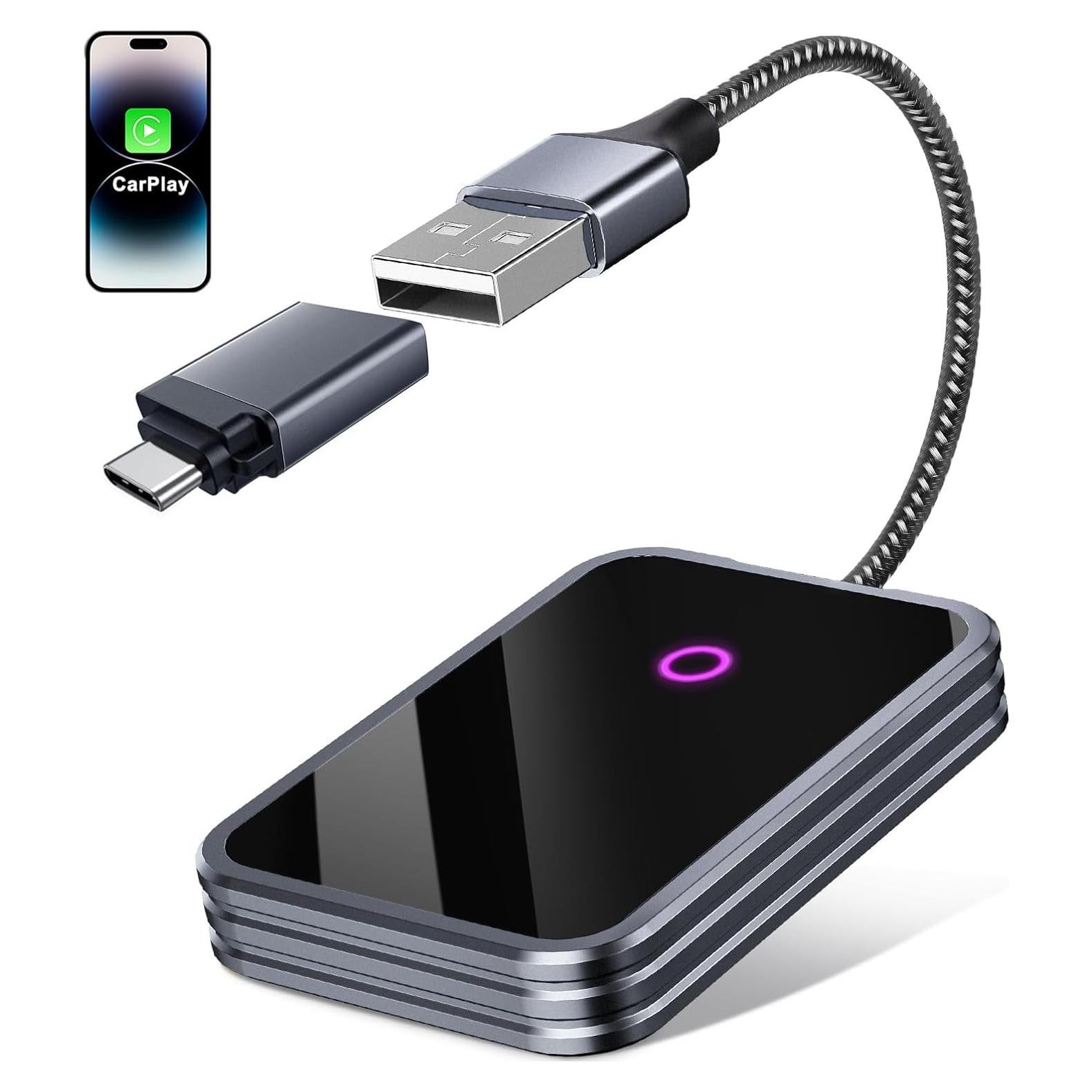 Adaptador CarPlay Inalámbrico FTTMWTAG - Compatible con iPhone