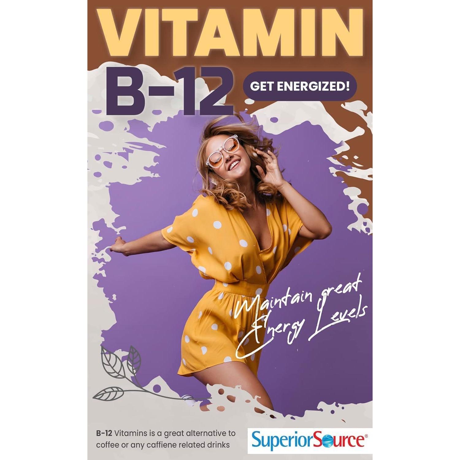 Suplemento de Vitamina B Superior Source 60 Tabletas MicroLingual