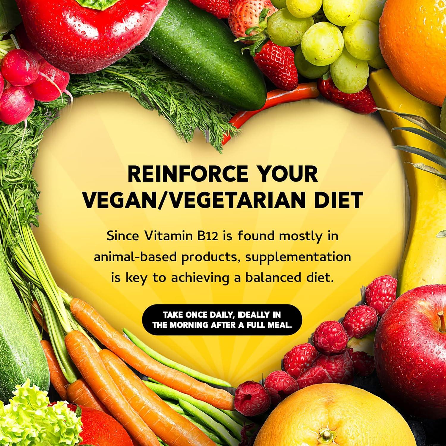 Gotas Líquidas de Vitamina B12 Veganas 5000 mcg Metilcobalamina