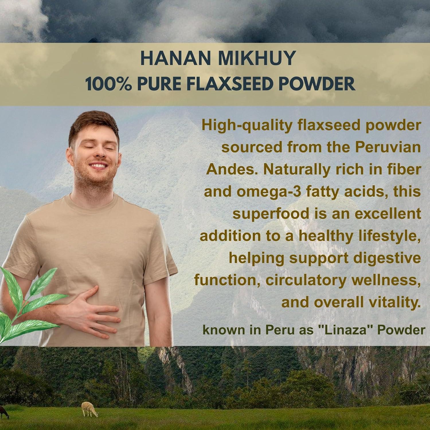 Linaza en Polvo 100g - Hanan Mikhuay, Omega-3 y Fibra Natural