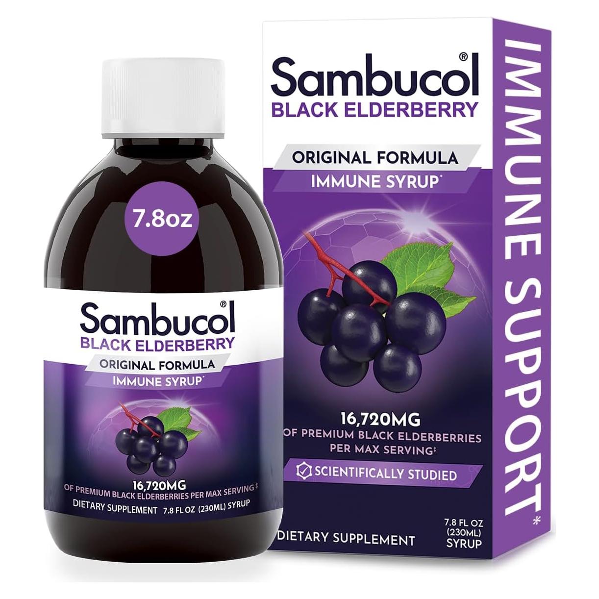 Jarabe de Saúco Negro Sambucol 230 ml - Apoyo Inmunológico