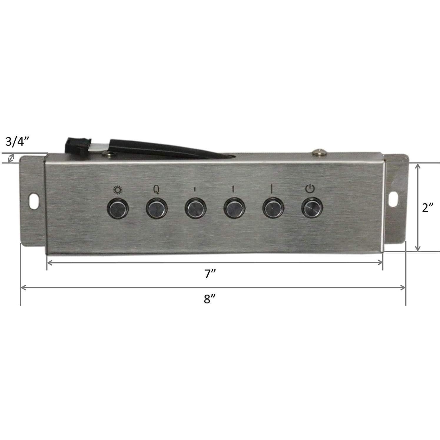 Awoco Split Super Quiet Range Hood Inline Blower Unit And Control, 4 Speeds 800CFM 6" Round Vent (6" Blower + Control)