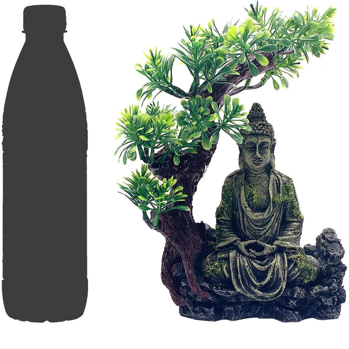 Estatua de Buda para Acuario Tfwadmx 15x6.6x23.1cm Resina