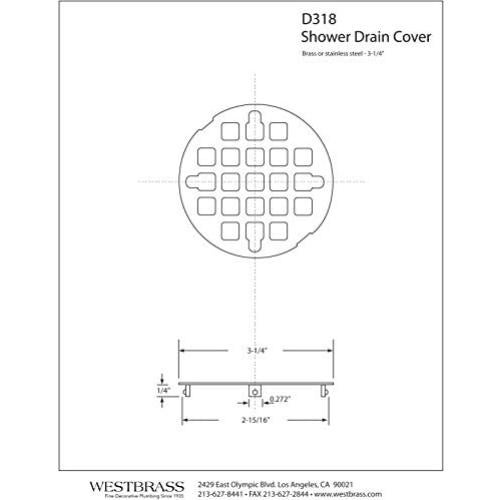 Colador de Ducha Snap-in Westbrass D318-62 Negro Mate