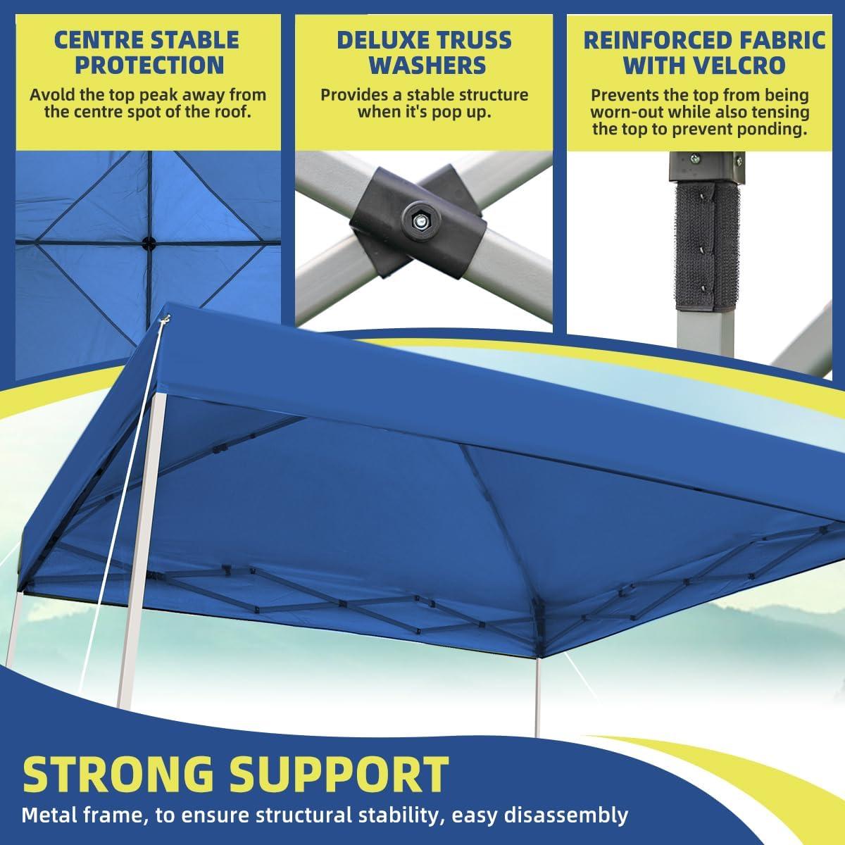 Carpa Instantánea Plegable SAILARY 3.05m x 3.05m Azul
