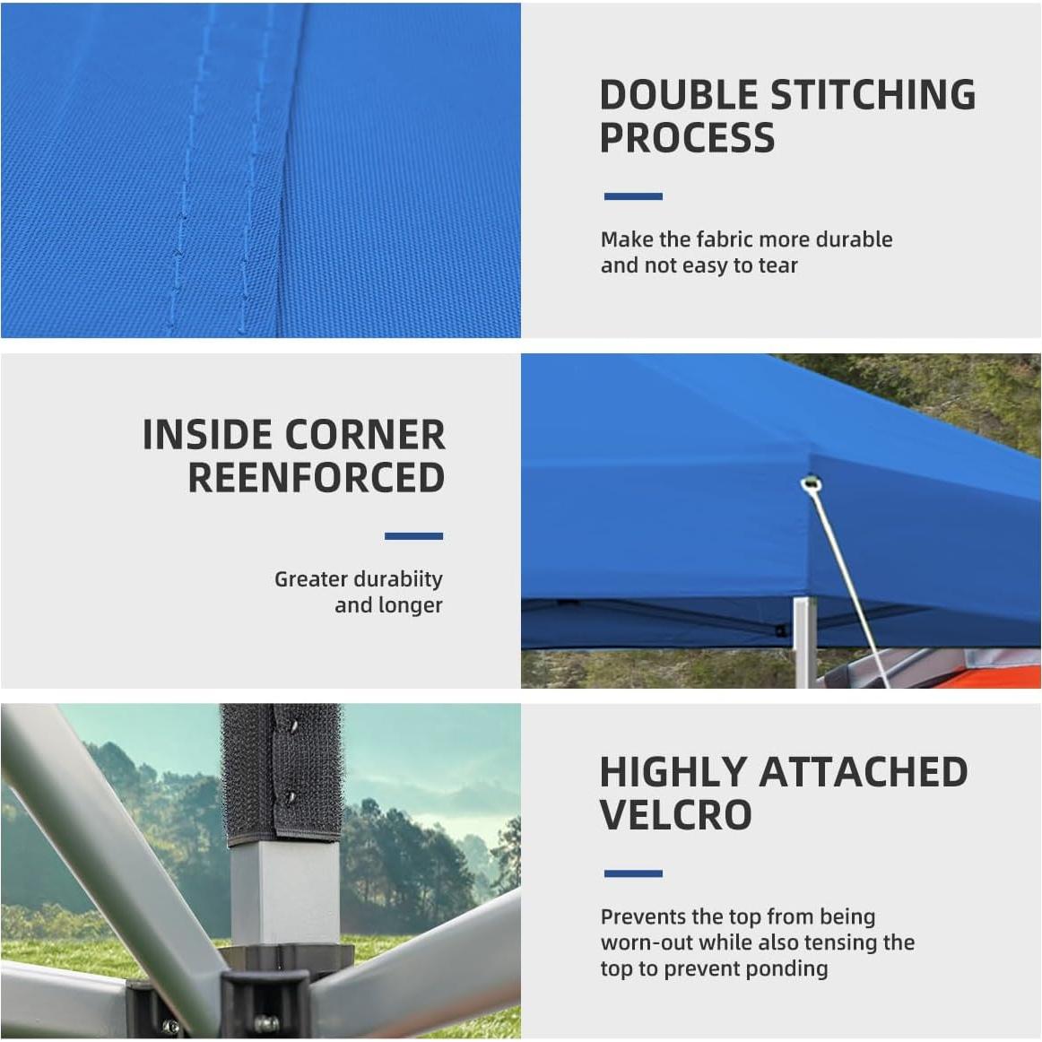 Carpa Instantánea Plegable SAILARY 3.05m x 3.05m Azul