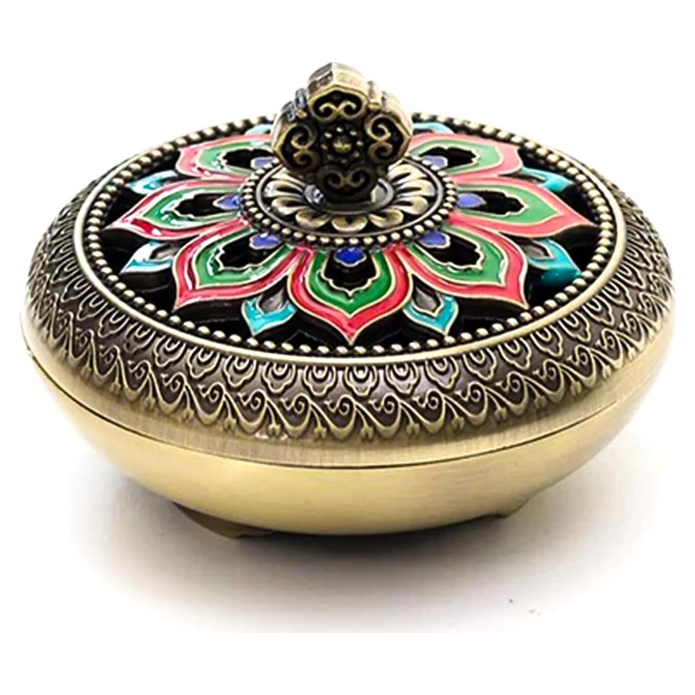 Soporte de Incienso Clásico Cavimort Loto Zinc 9.5cm