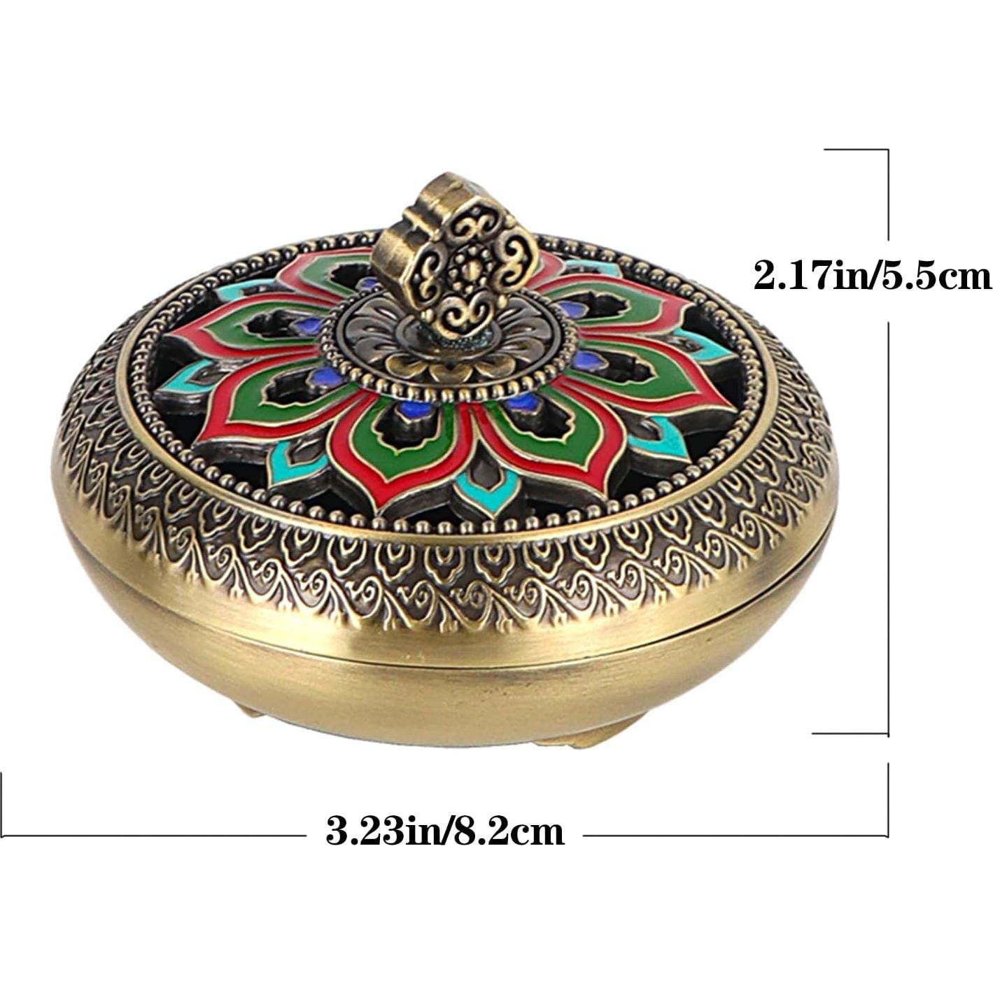 Soporte de Incienso Clásico Cavimort Loto Zinc 9.5cm