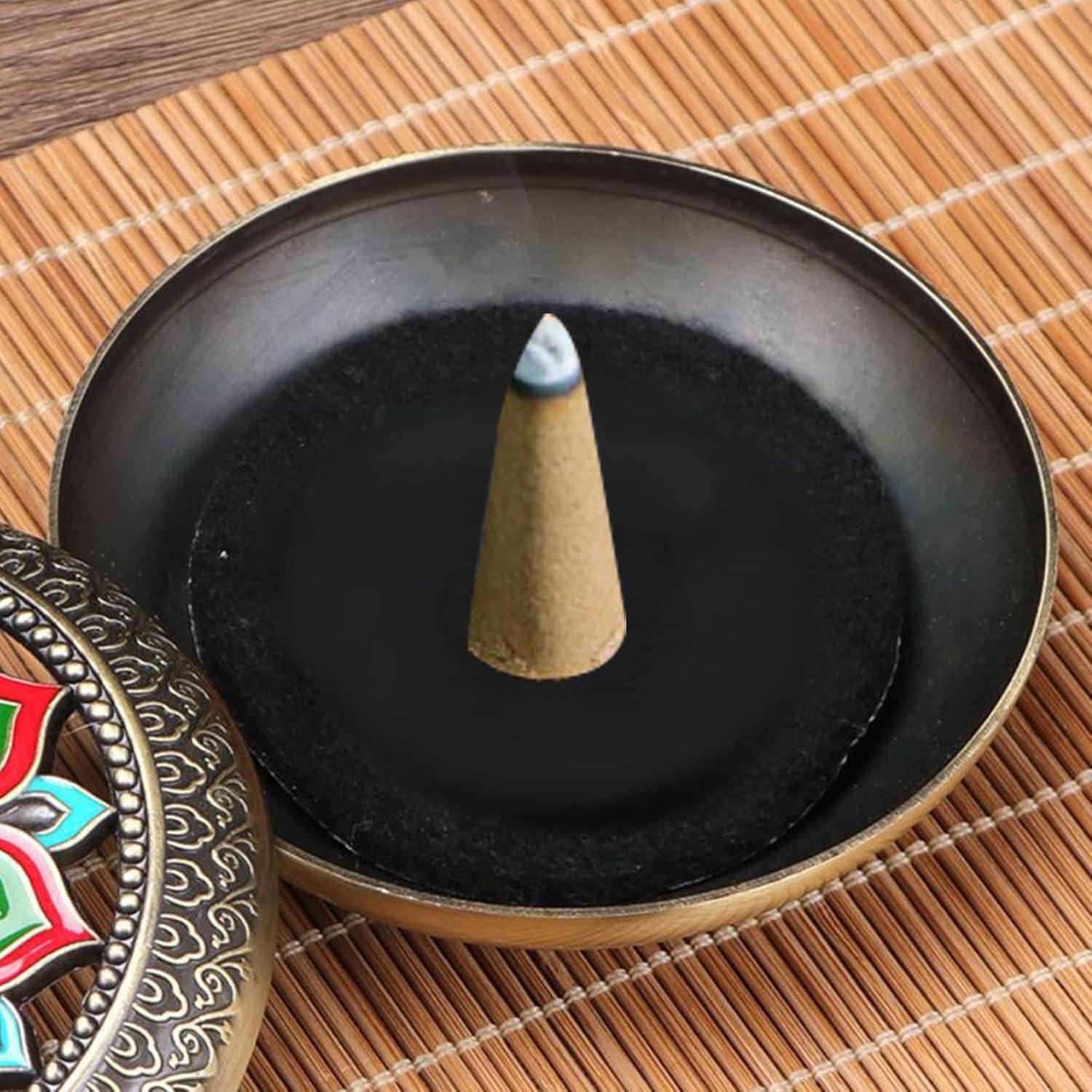 Soporte de Incienso Clásico Cavimort Loto Zinc 9.5cm