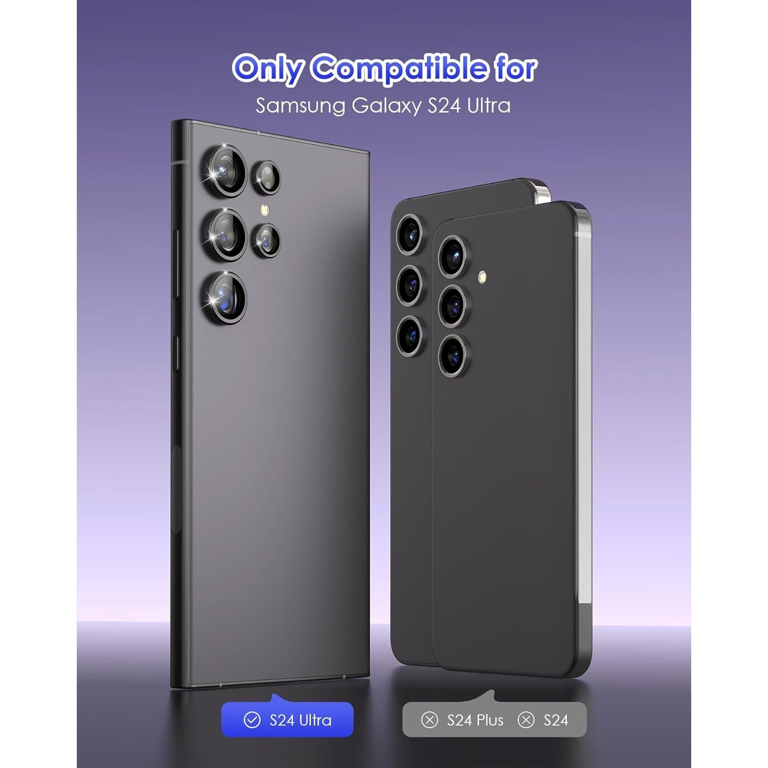 Protector de Lente de Cámara Kanosan para Galaxy S24 Ultra 9H