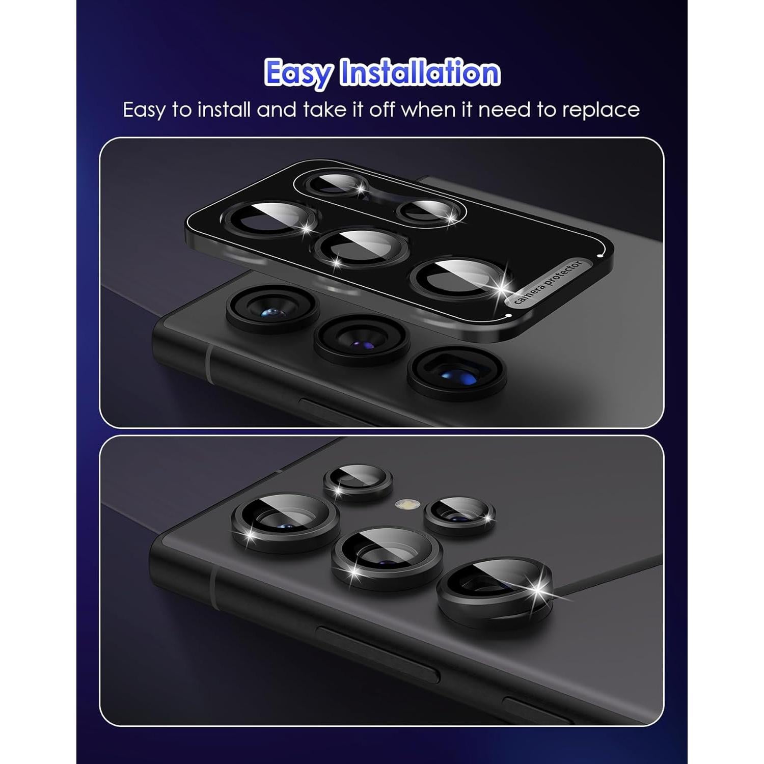 Protector de Lente de Cámara Kanosan para Galaxy S24 Ultra 9H