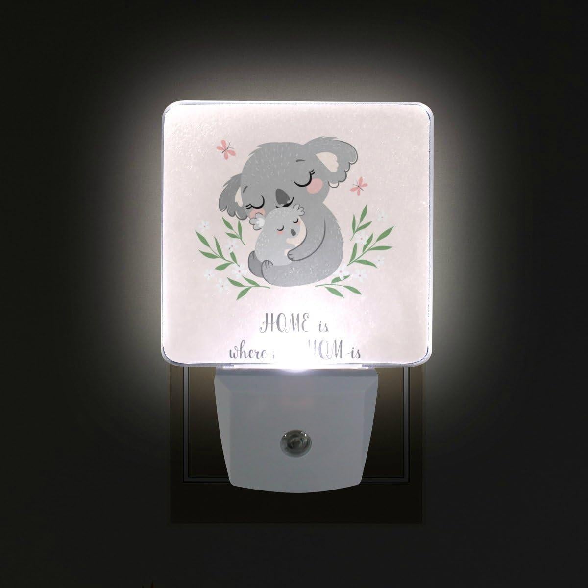 Luz Nocturna LED Enchufable AngelaBao Koala 2-Pack 0.5W