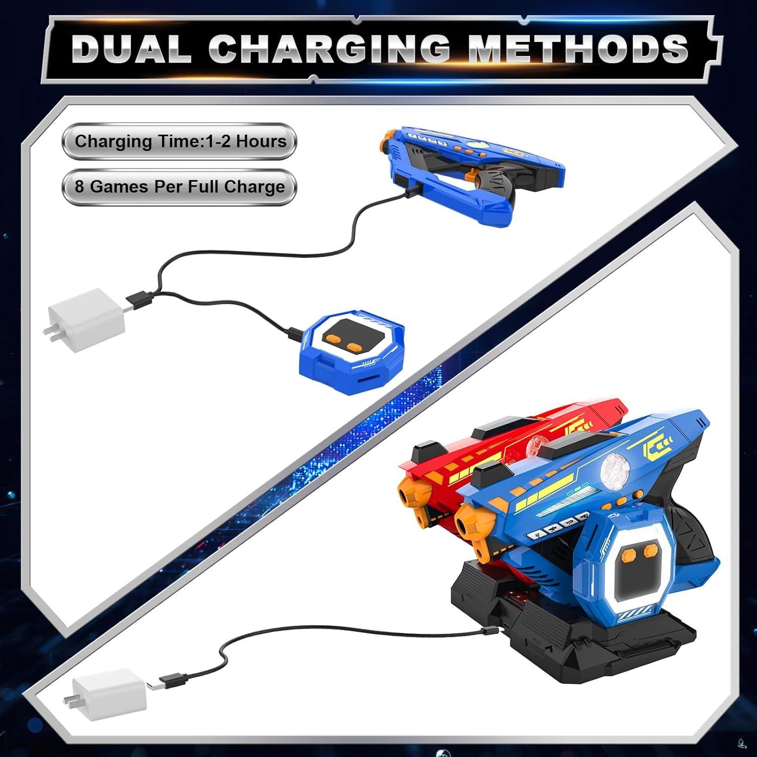 Juego de Pistolas de Etiqueta CheerCrew 2PCS Infrarrojo 8+ Años