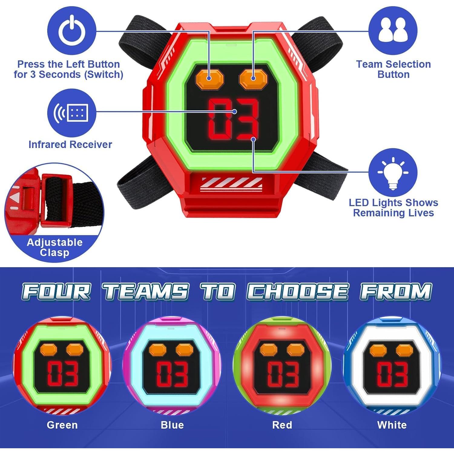 Juego de Pistolas de Etiqueta CheerCrew 2PCS Infrarrojo 8+ Años