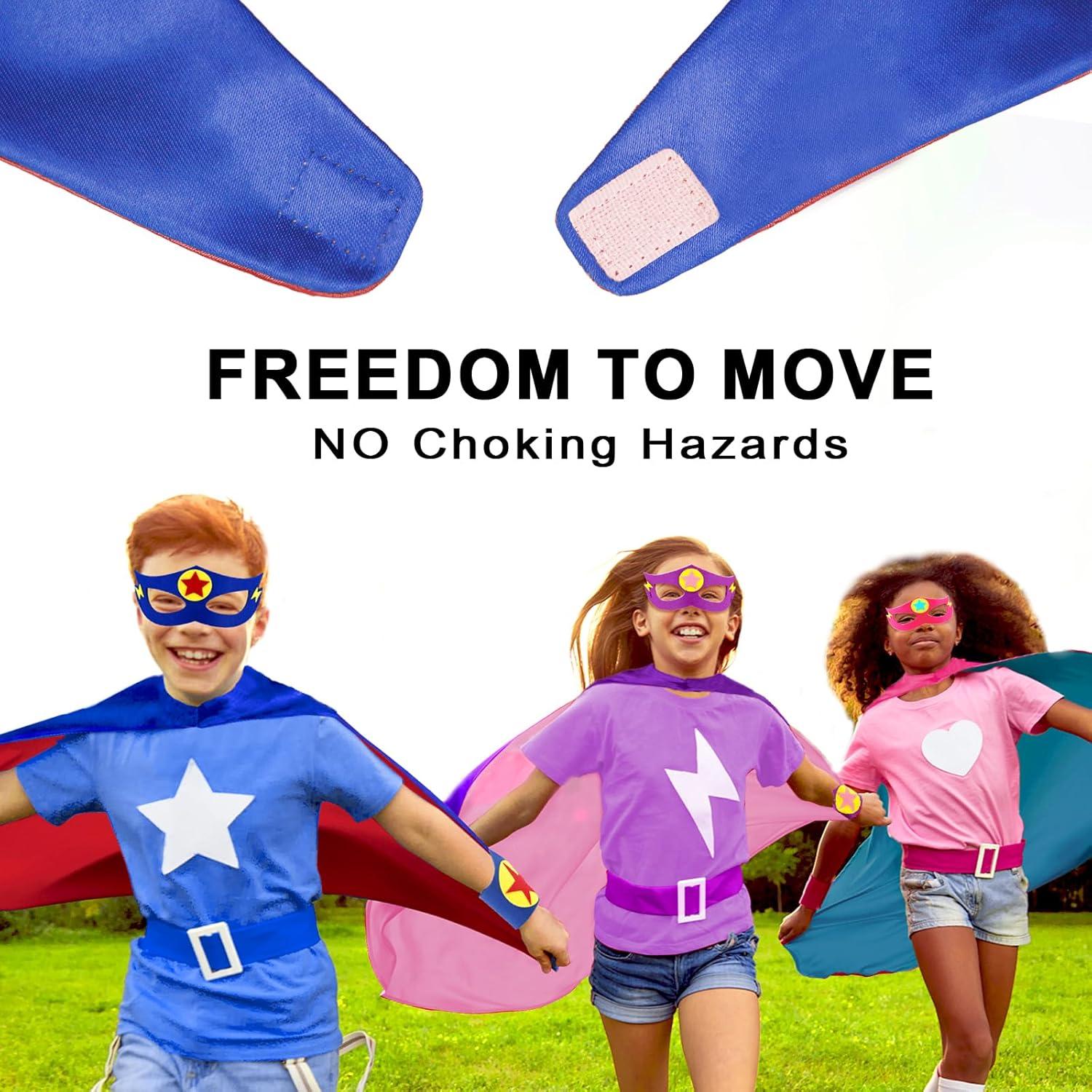 Disfraz de Superhéroe iROLEWIN para Niños con Capa y Máscara