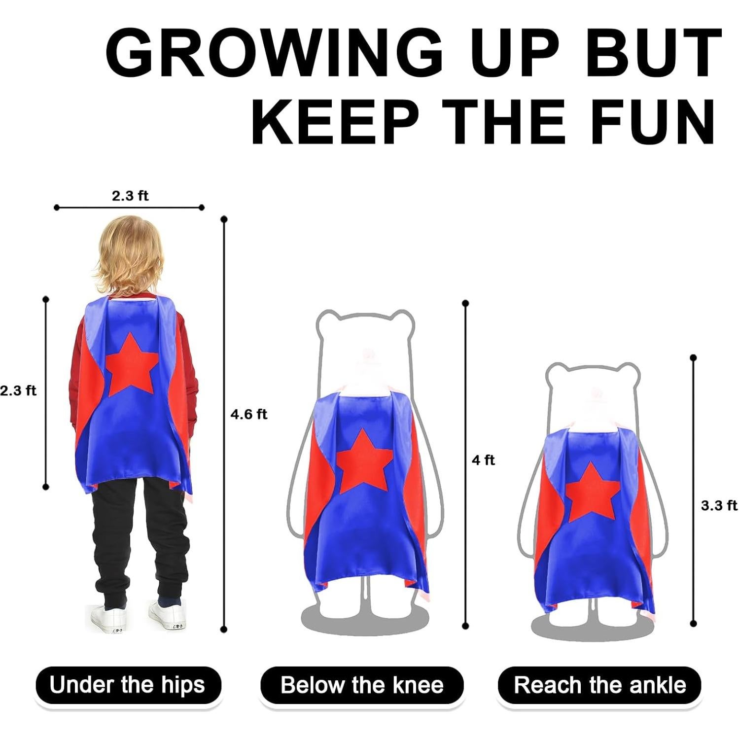 Disfraz de Superhéroe iROLEWIN para Niños con Capa y Máscara