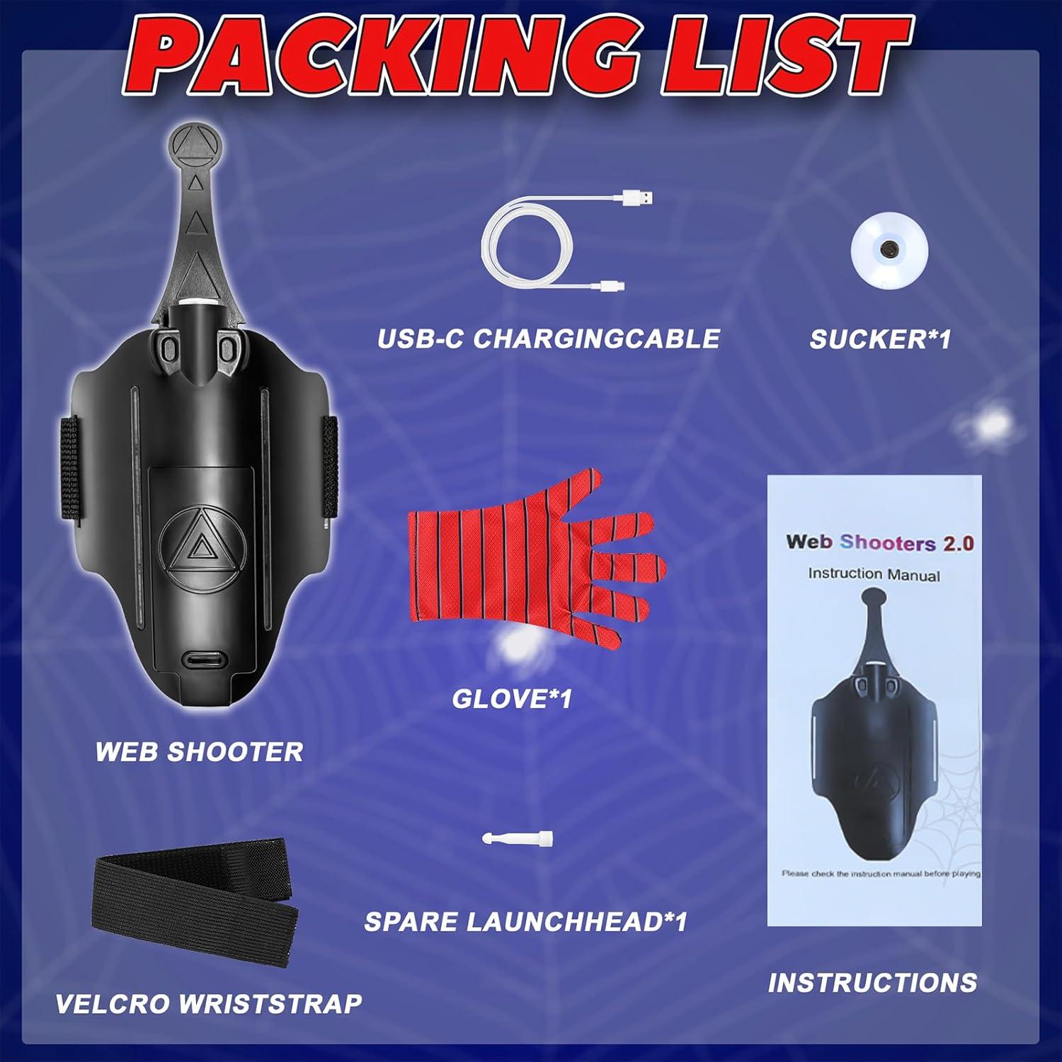 Lanzador de Telarañas Spider 2.0 Preympia para Niños 2.6m