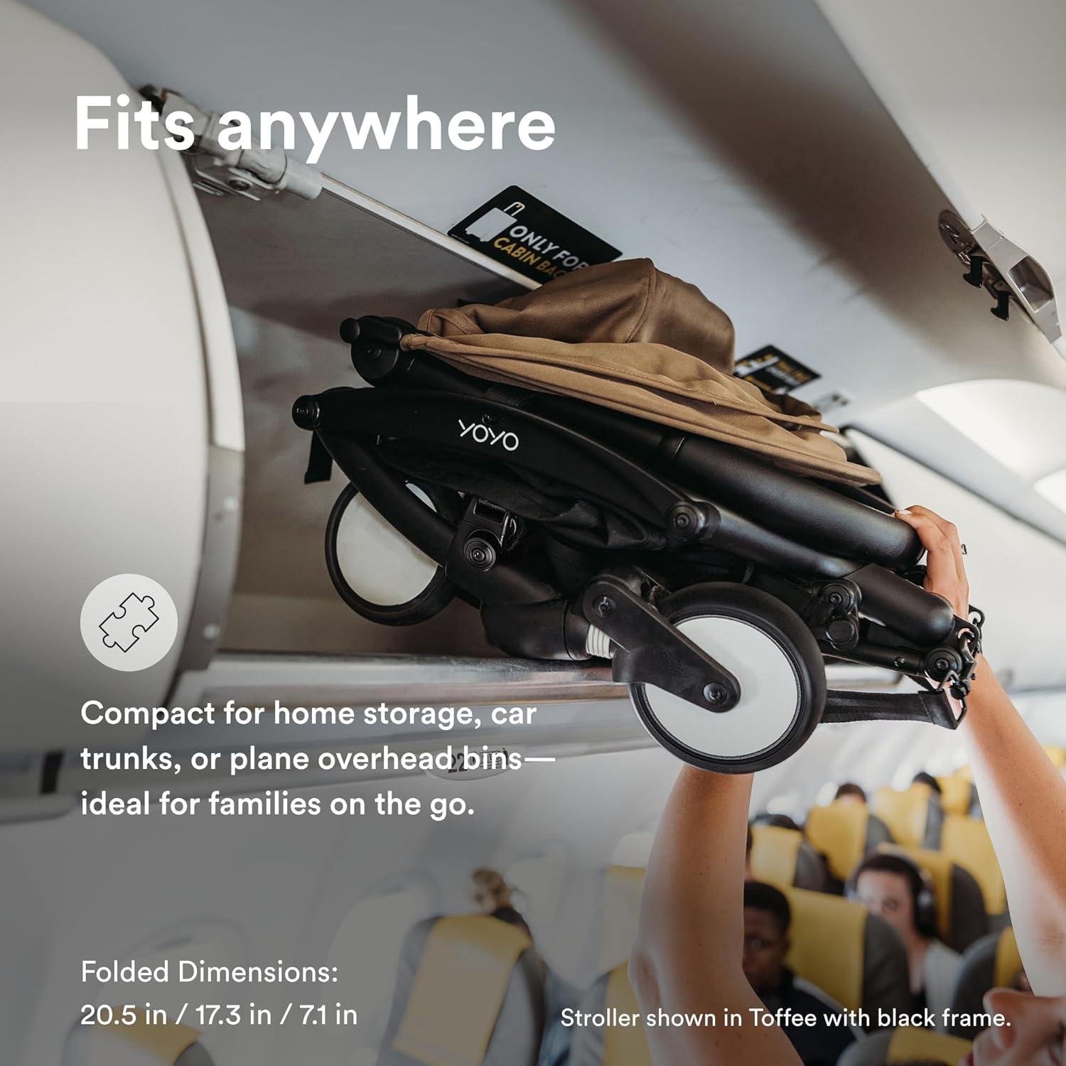 Cochecito Stokke YOYO3 Plegable 6 Meses - Marco Blanco y Cojín Piedra