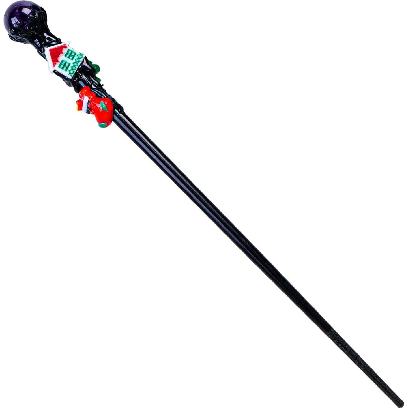 Varita Mágica de Navidad RJINGSHI con Bola de Amatista 27 cm