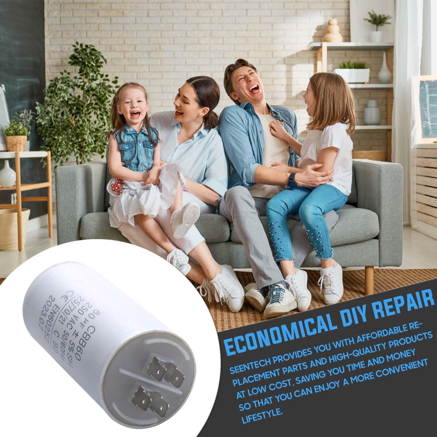 Capacitor de Arranque Seentech CBB60 60 µF para Motores CA