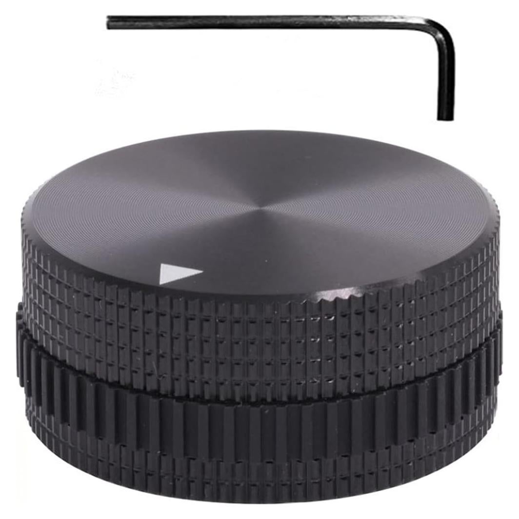 Perilla de Control de Potenciómetro Szliyands 40x18mm Aluminio Negro