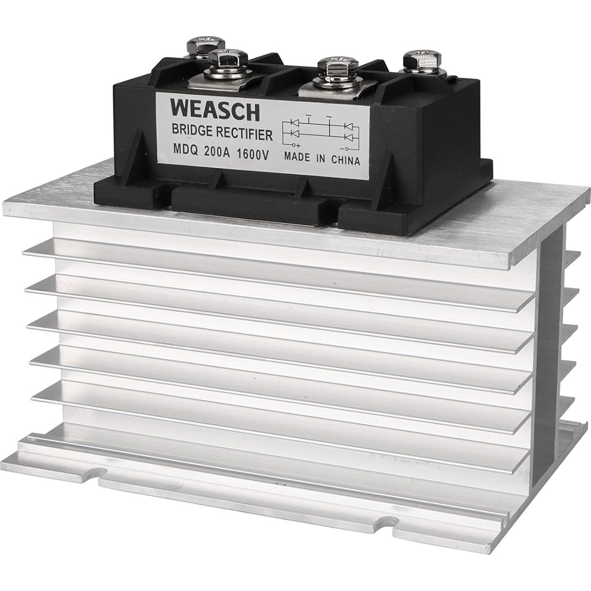 Rectificador de Puente Weasch MDQ-200A 200A 1600V Monofásico