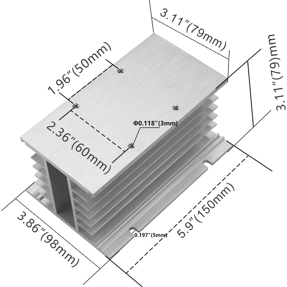 Rectificador de Puente Weasch MDQ-200A 200A 1600V Monofásico