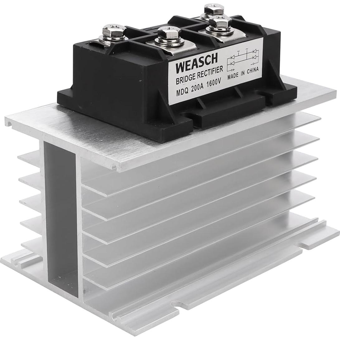Rectificador de Puente Weasch MDQ-200A 200A 1600V Monofásico