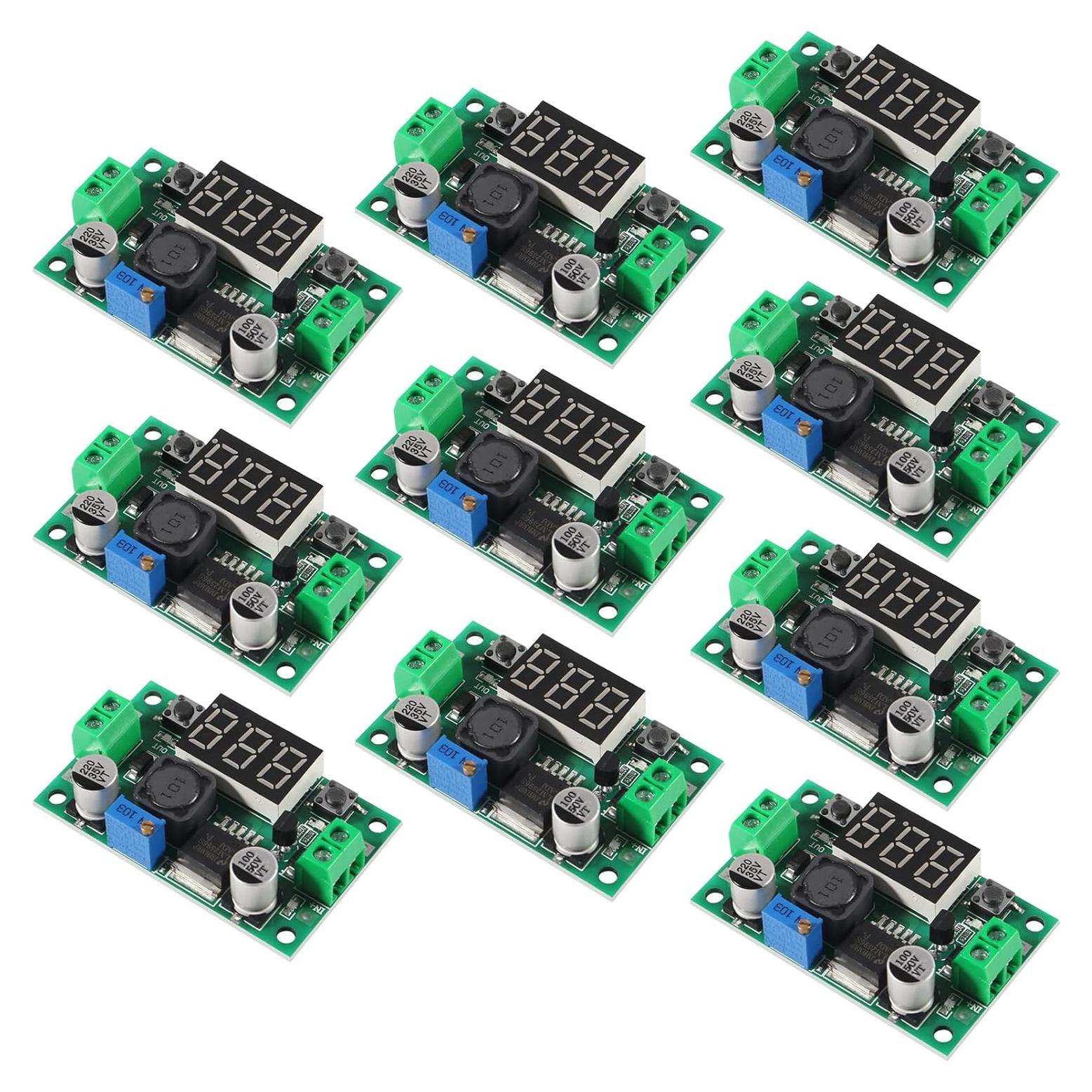 10PCS Convertidor Buck LM2596 AITRIP DC-DC Ajustable 4-40V