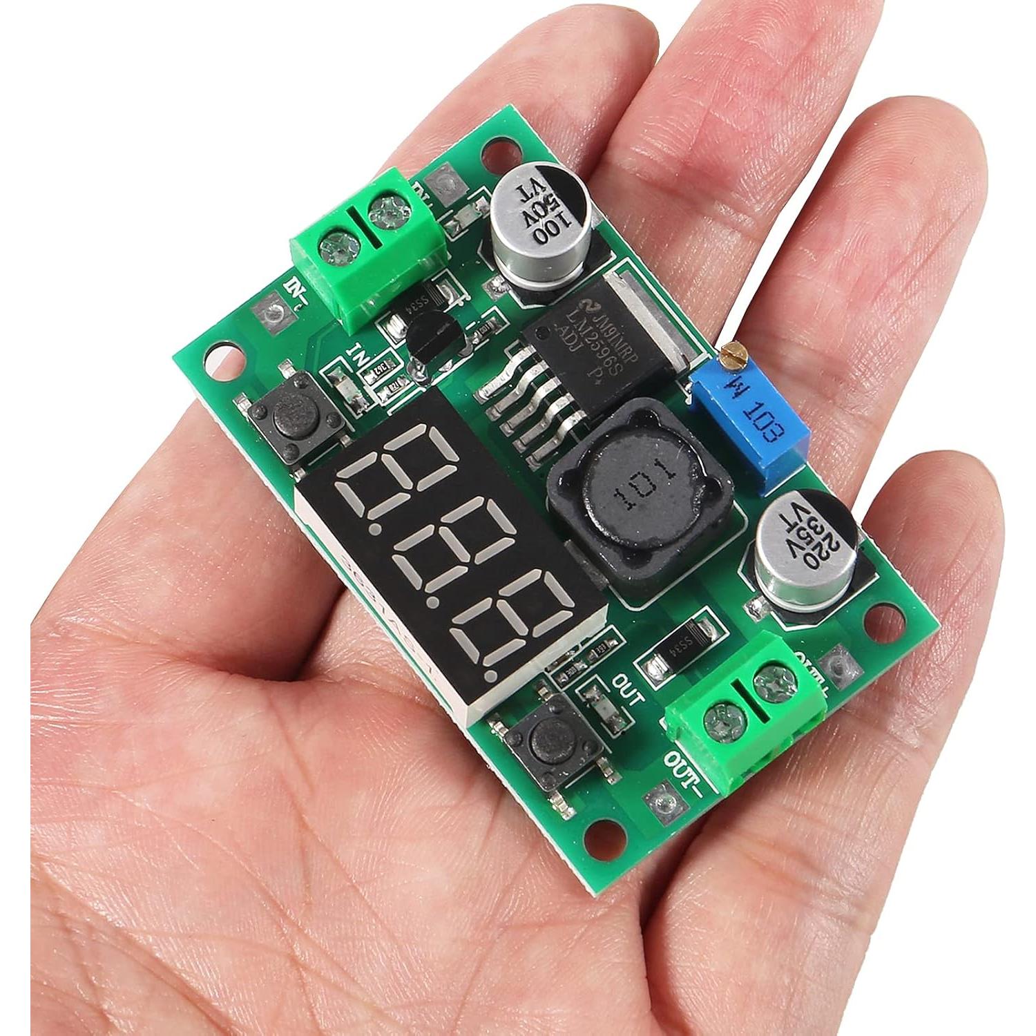 10PCS Convertidor Buck LM2596 AITRIP DC-DC Ajustable 4-40V