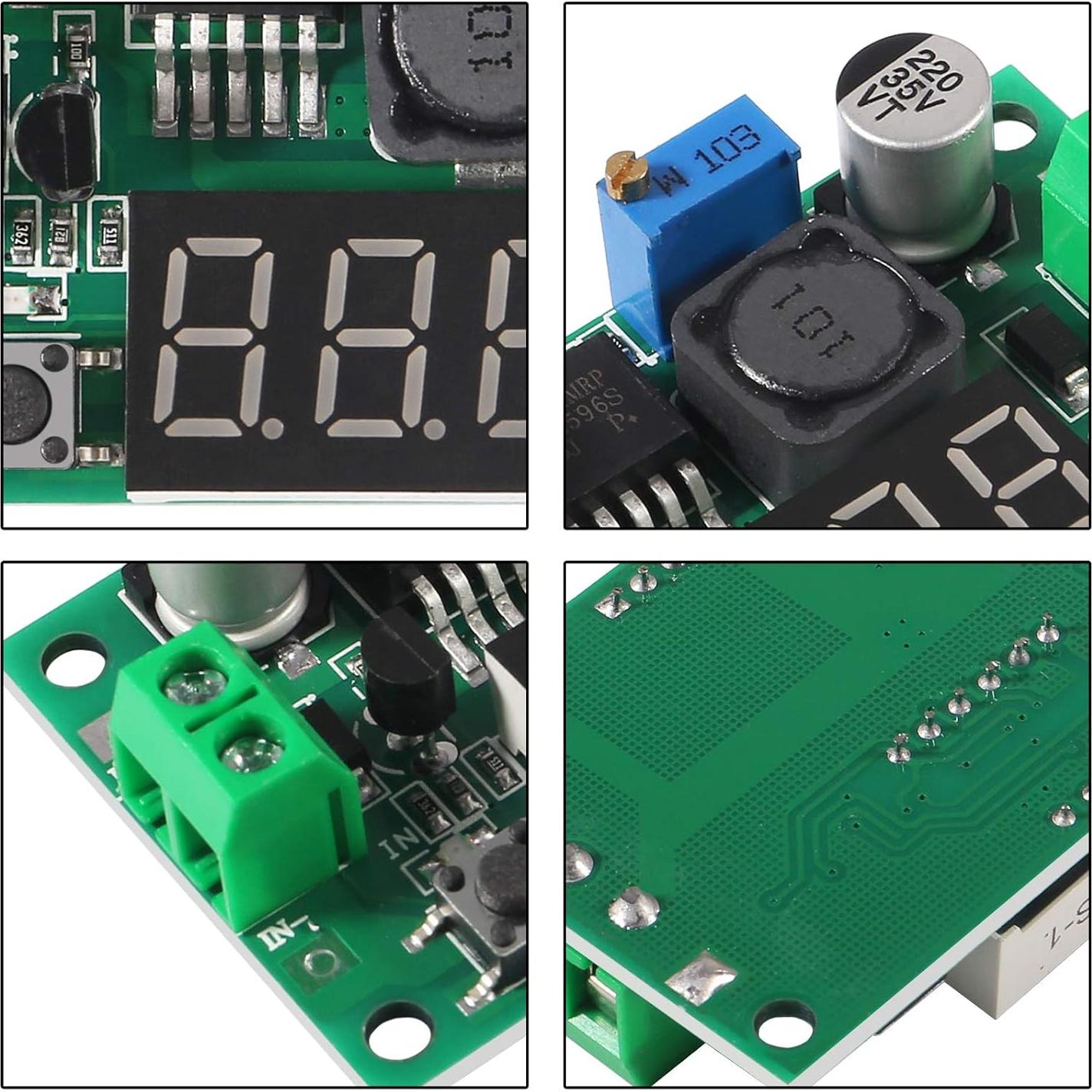 10PCS Convertidor Buck LM2596 AITRIP DC-DC Ajustable 4-40V