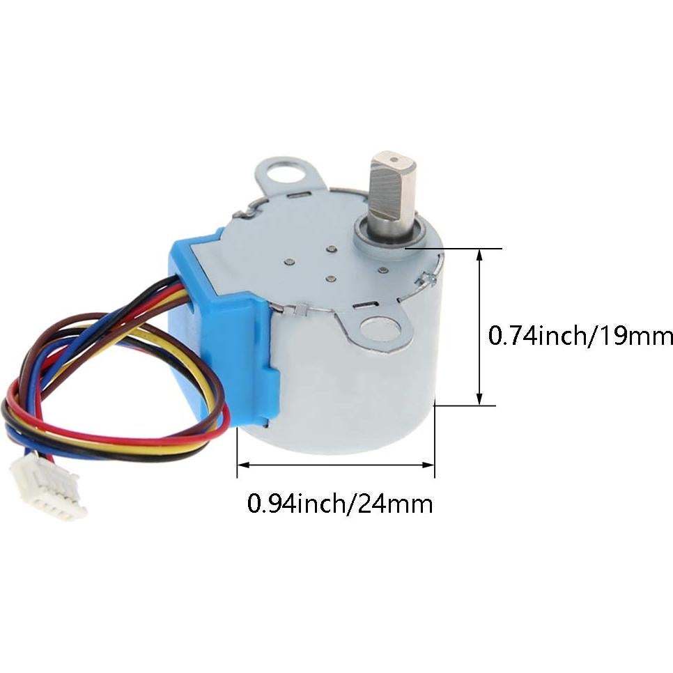 Motor Paso a Paso Reductor Fielect 24BYJ48 DC 5V 24mm