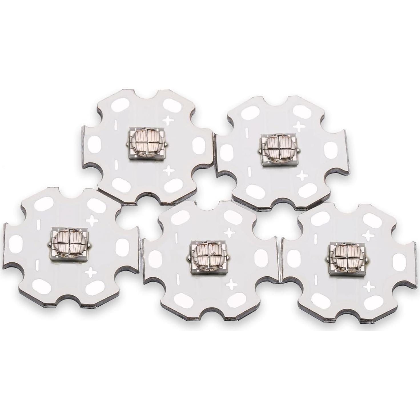 5 Piezas Luz Negra LED UV 12W 365-370nm LEDGUHON