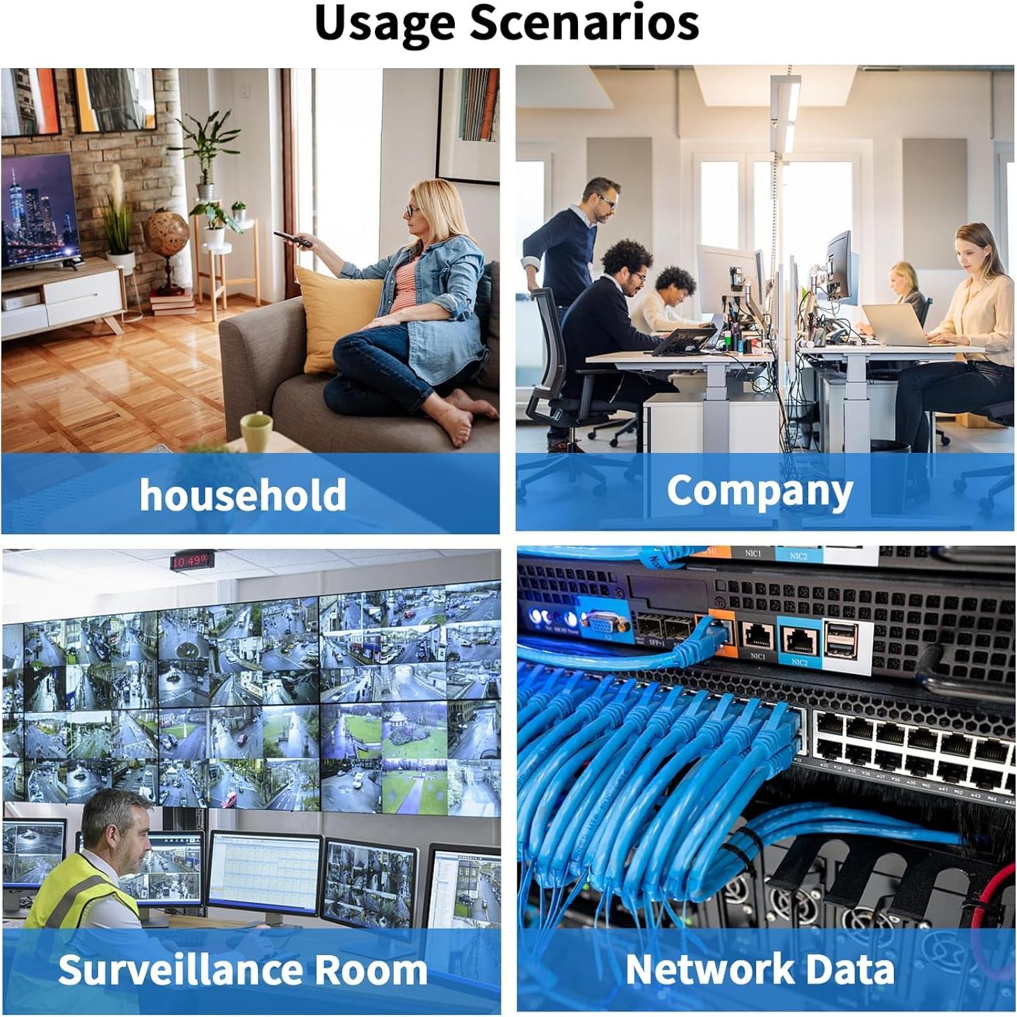 Cable Ethernet Cat 8 YSONG 2.44m 40Gbps 2000MHz RJ45 Resistente