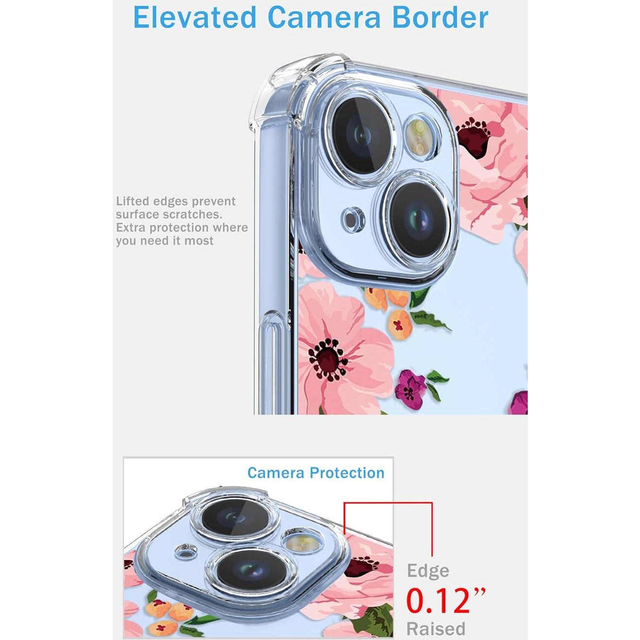 Funda Floral Transparente Google Pixel 6A - TPU Antigolpes