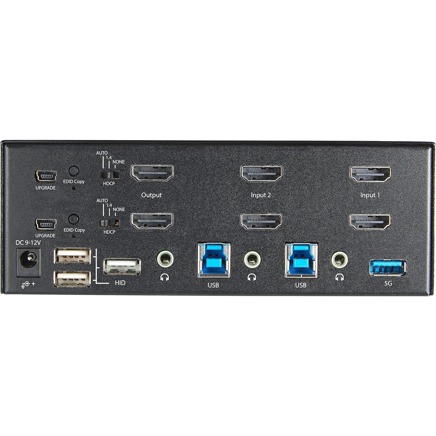 Interruptor KVM Doble Monitor HDMI 4K StarTech.com 2 Puertos