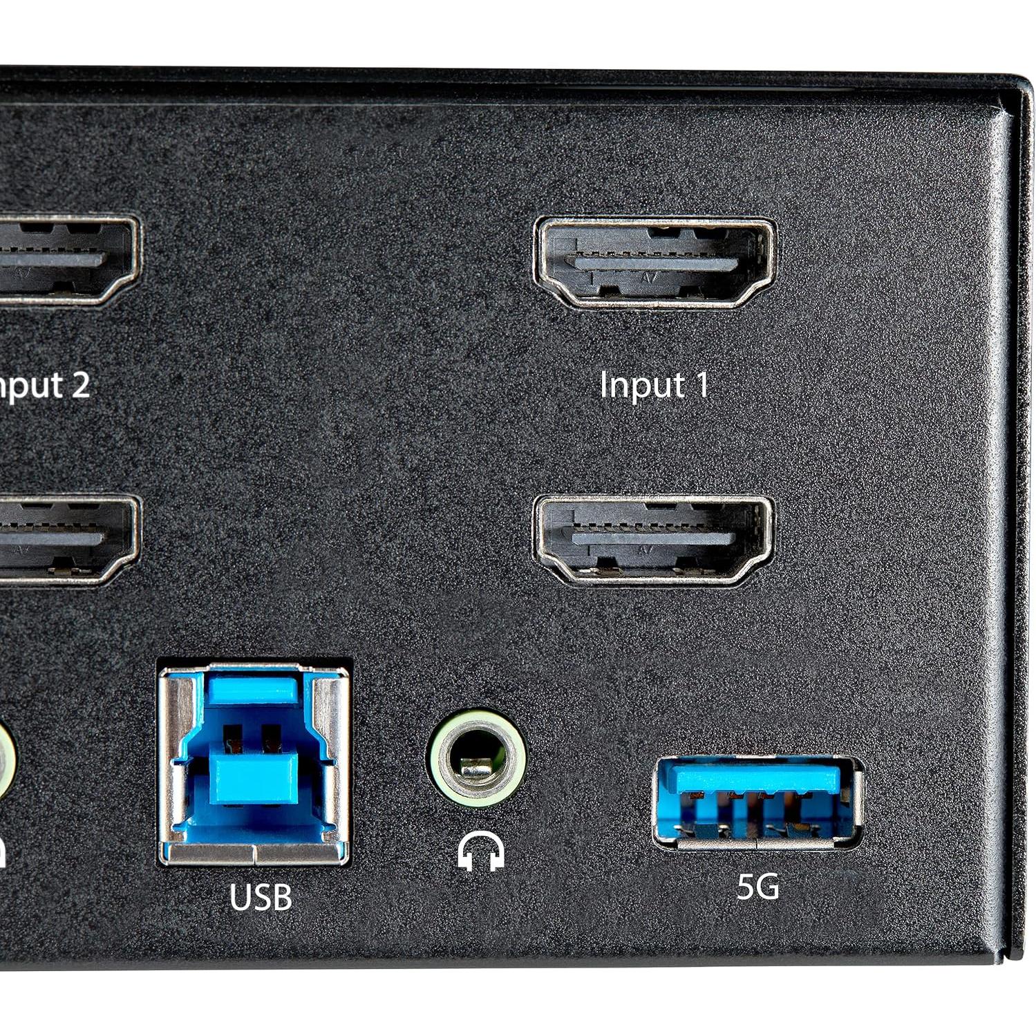 Interruptor KVM Doble Monitor HDMI 4K StarTech.com 2 Puertos