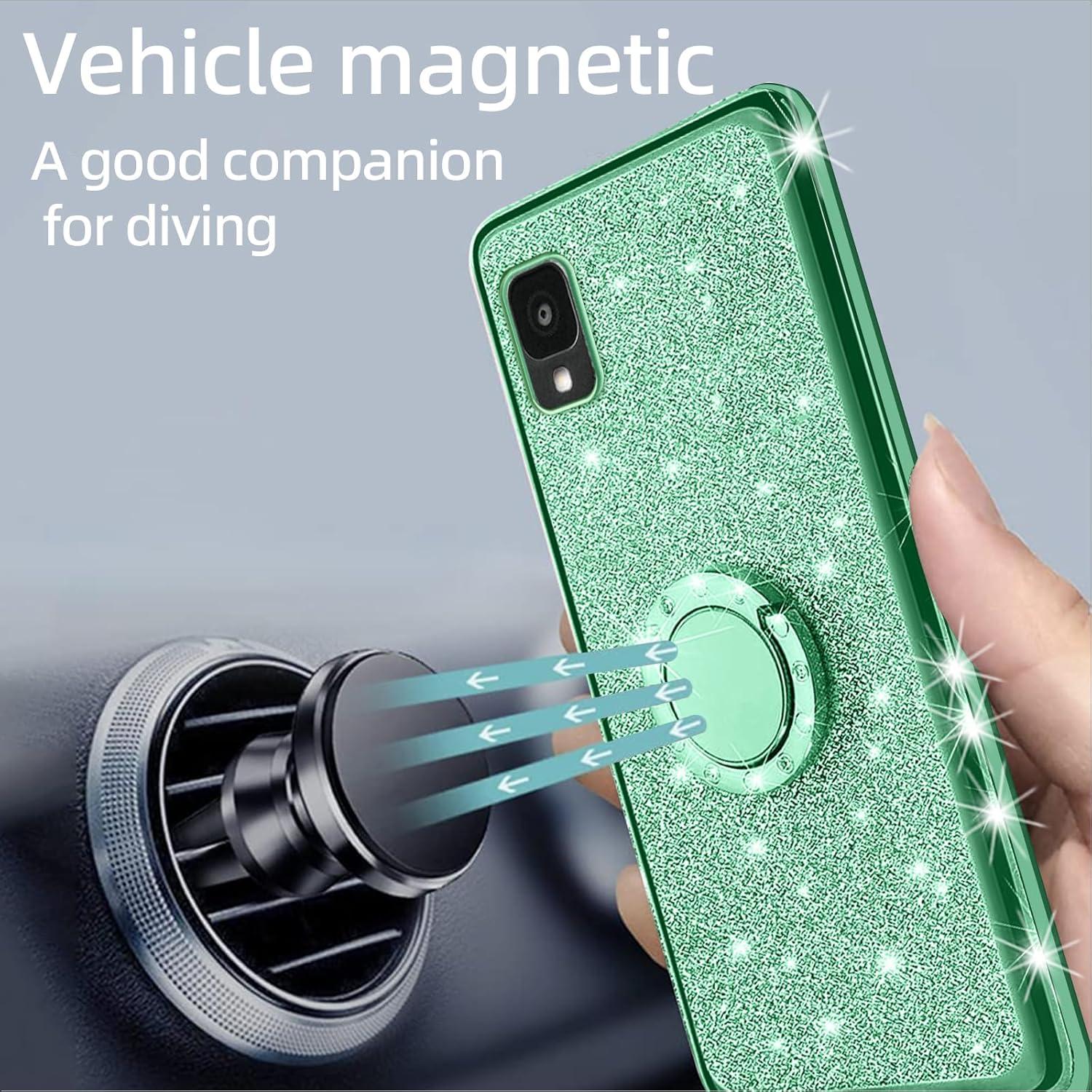 Funda Brillante KuDiNi para Alcatel TCL 30 Z T602DL Verde