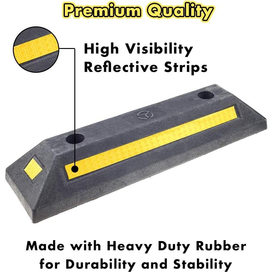 Tope de Estacionamiento de Goma Genubi 52.7x14.6cm 1PC