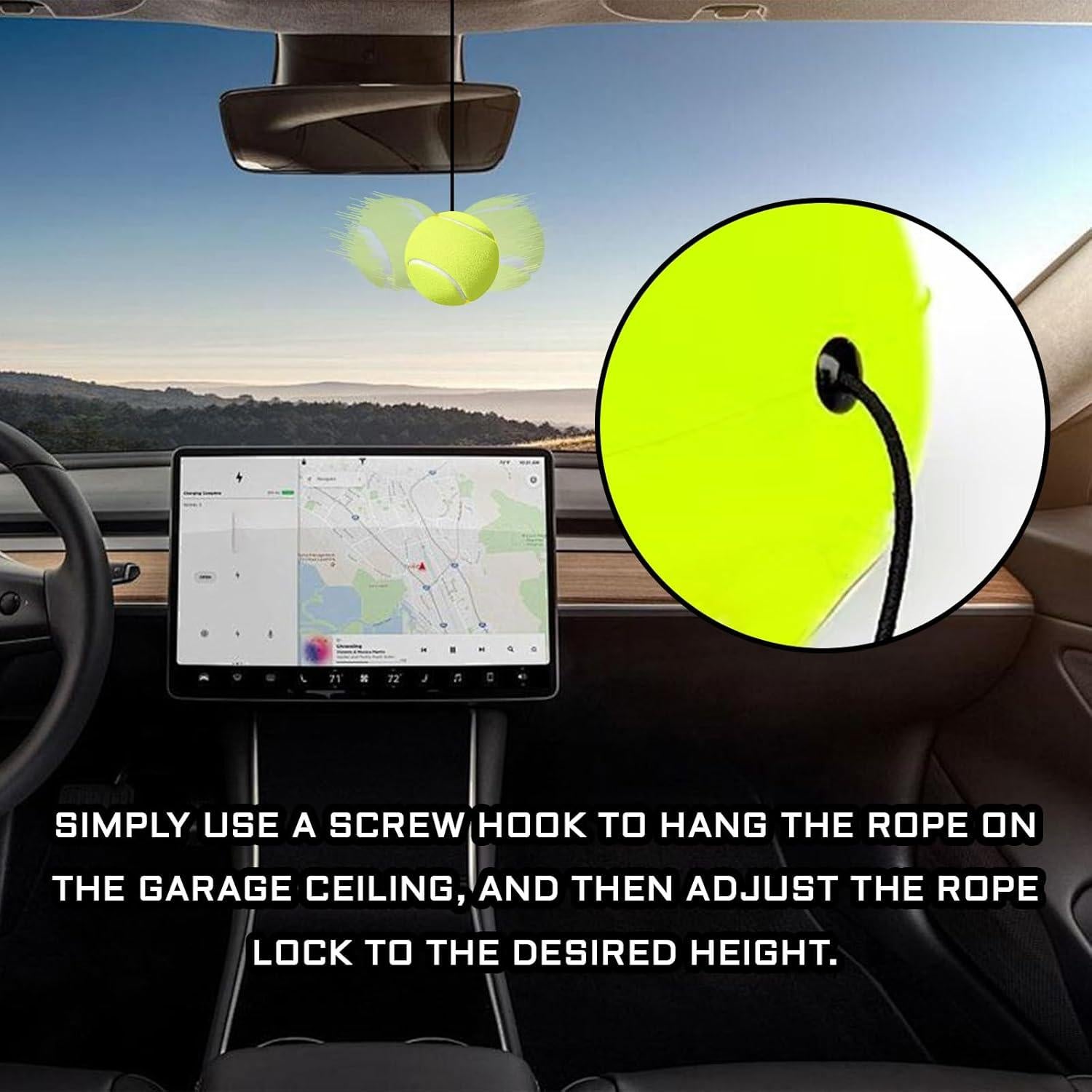 2 Juegos de Sensor de Estacionamiento KUQUTIDY con Pelotas