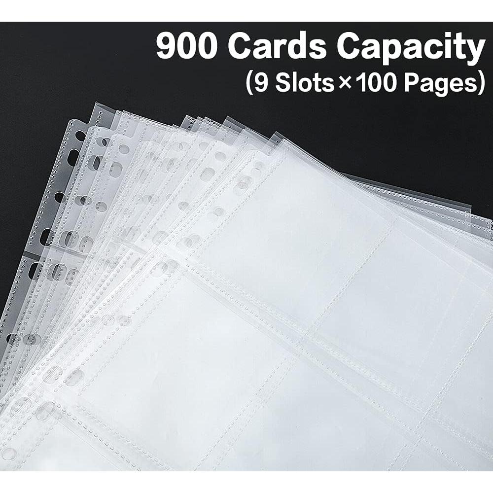 Fundas para Cartas HERKKA 100 Páginas 9 Bolsillos Transparente