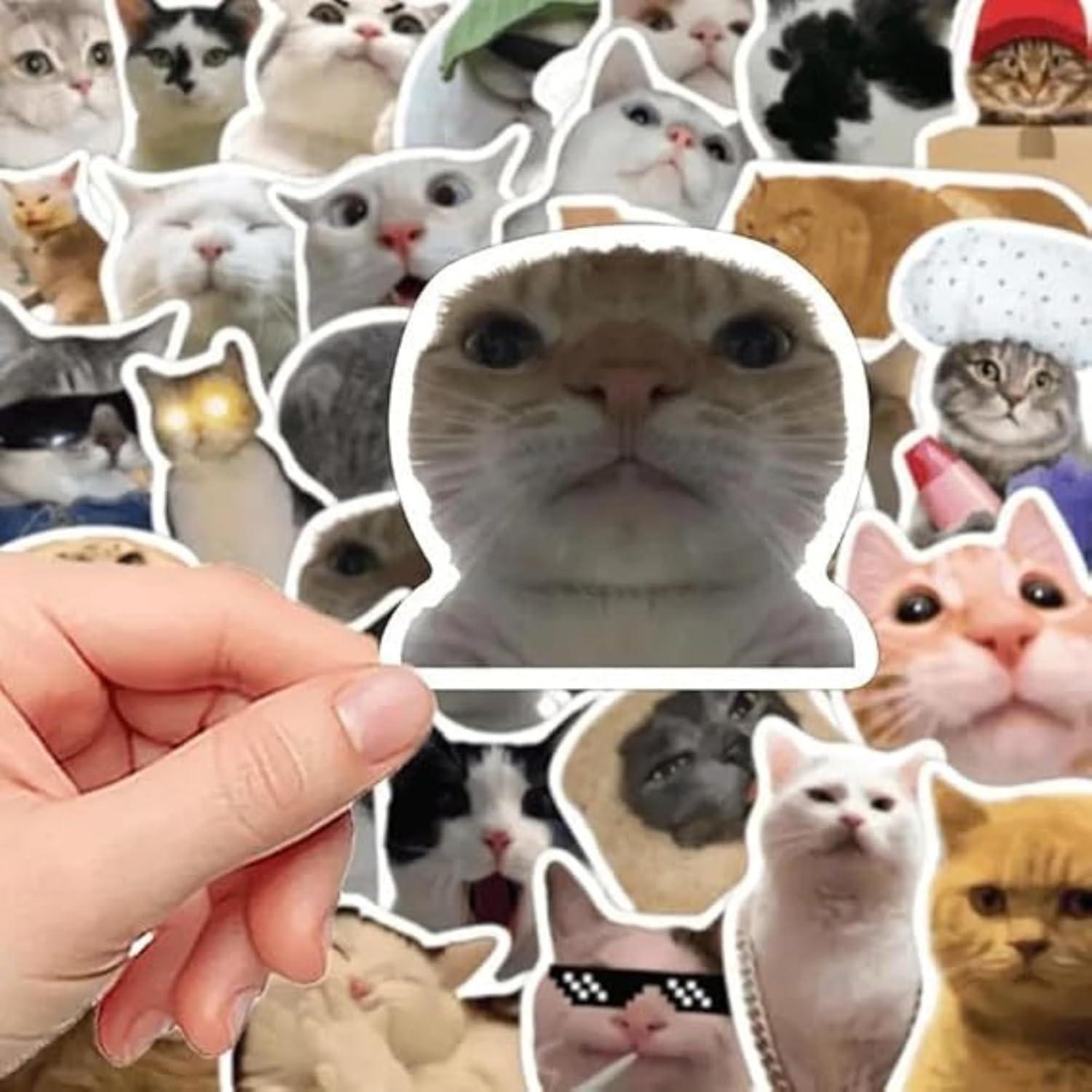 Pegatinas de Gato Kawaii STICKLUV - 50 Pcs Impermeables