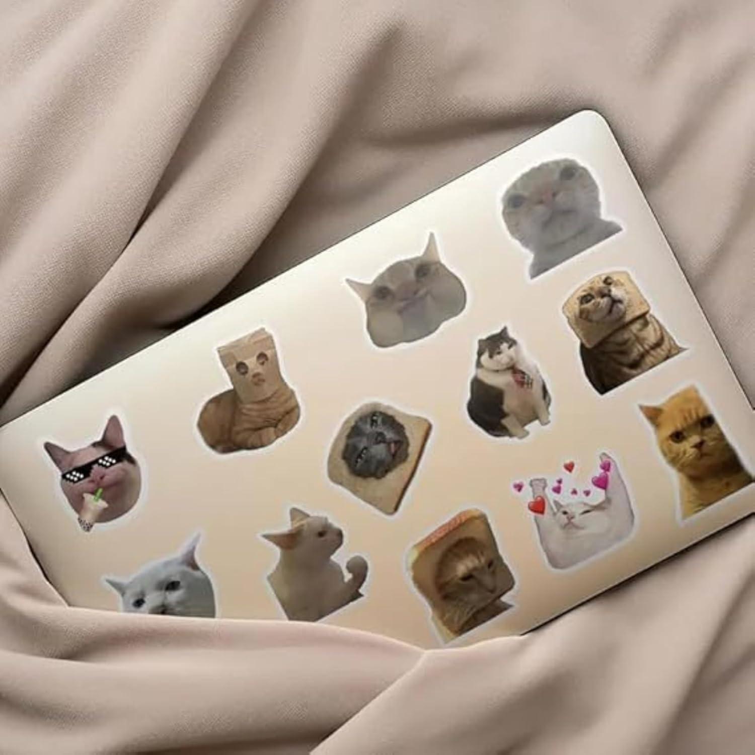 Pegatinas de Gato Kawaii STICKLUV - 50 Pcs Impermeables