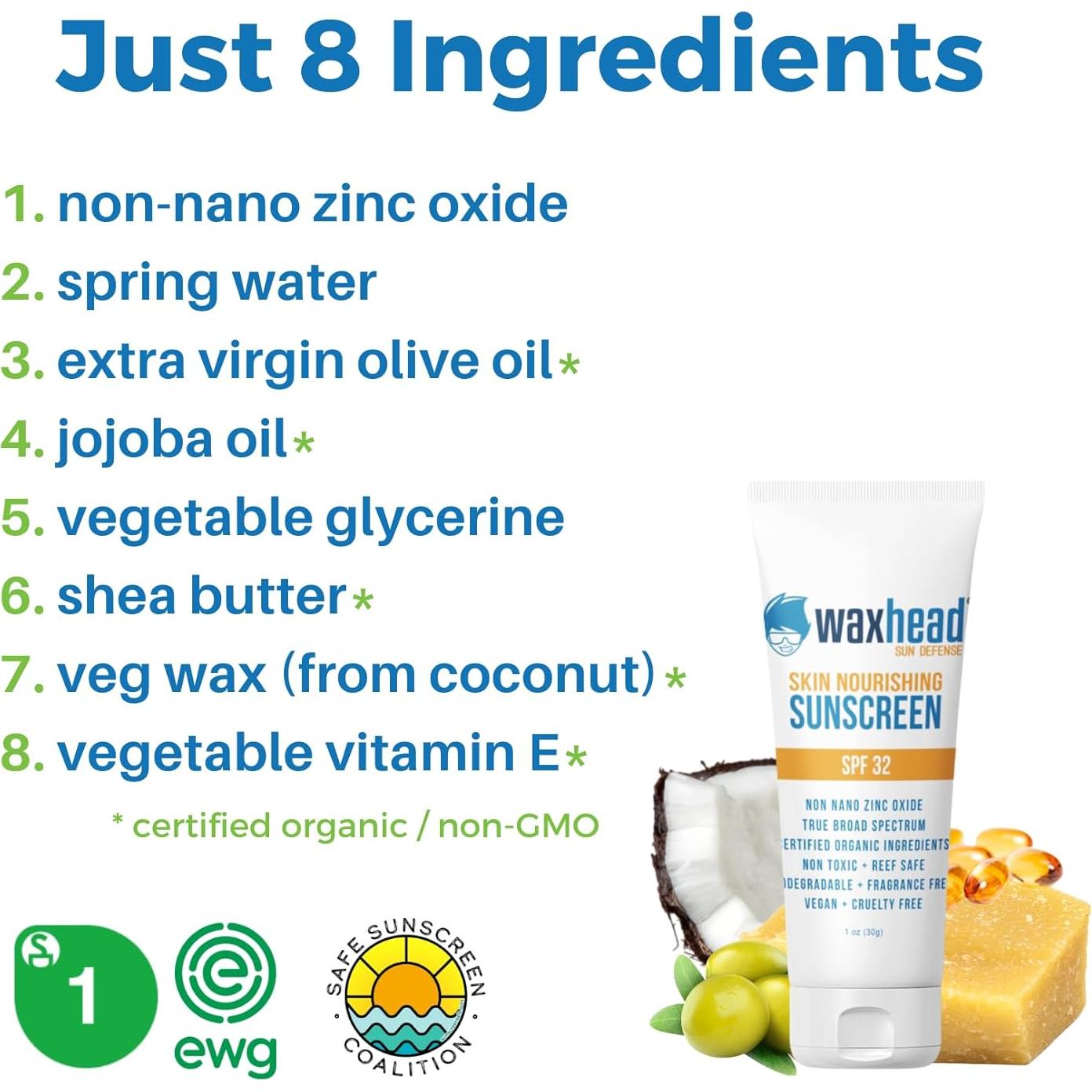 Protector Solar Facial Waxhead Kids 28.35ml - Ecológico y Natural