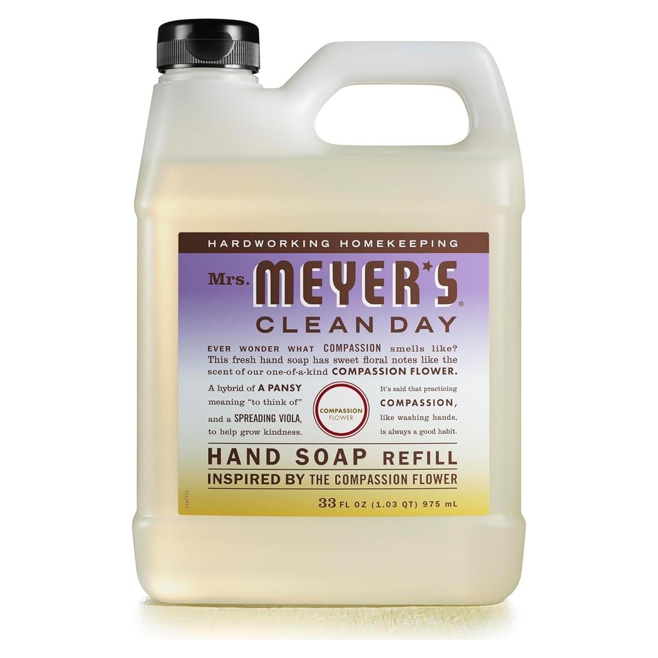 Recarga Jabón de Manos Mrs. Meyer's 975 ml Flor de Compasión