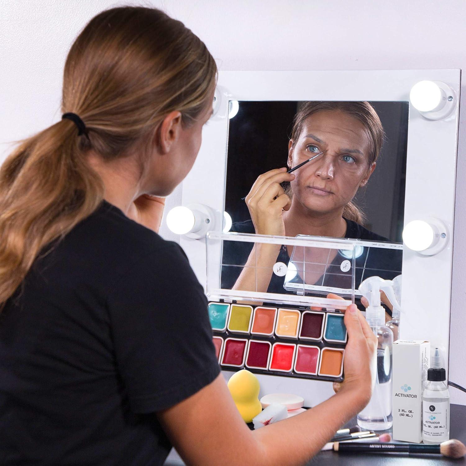 Kit de Maquillaje SFX Narrative Cosmetics - Paleta 12 Colores + Activador 59ml + Removedor 59ml