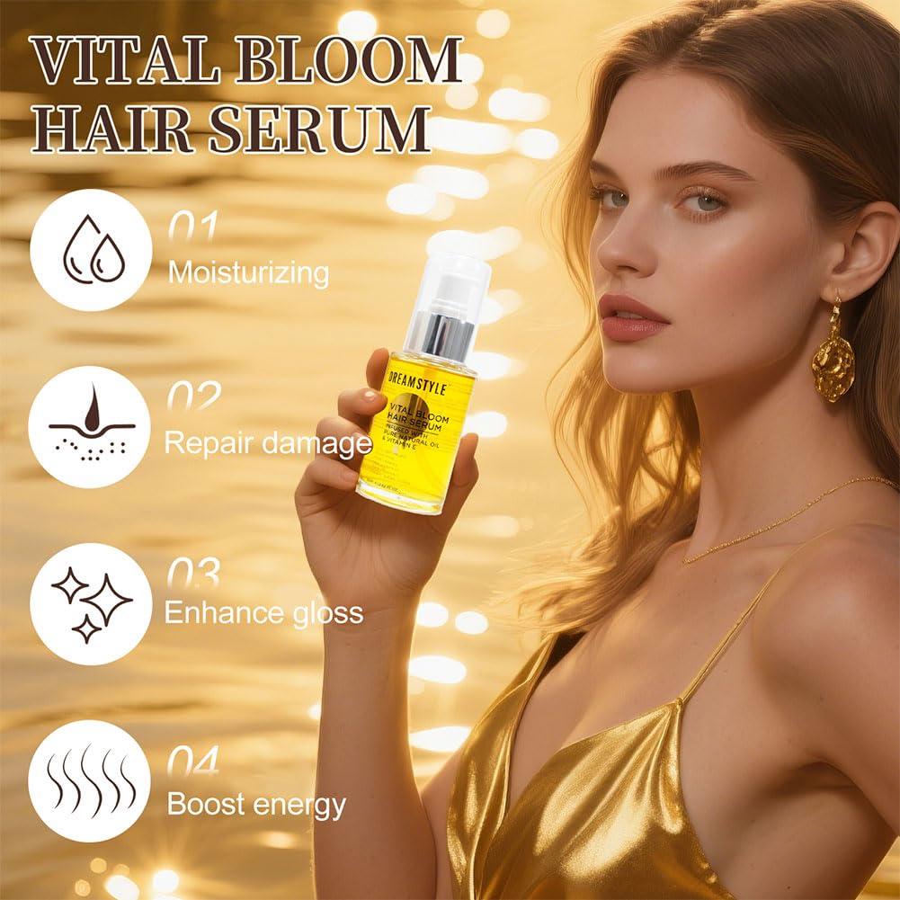 Suero Capilar Vital Bloom DREAMSTYLE 59.87 ml - Hidratante y Brillo