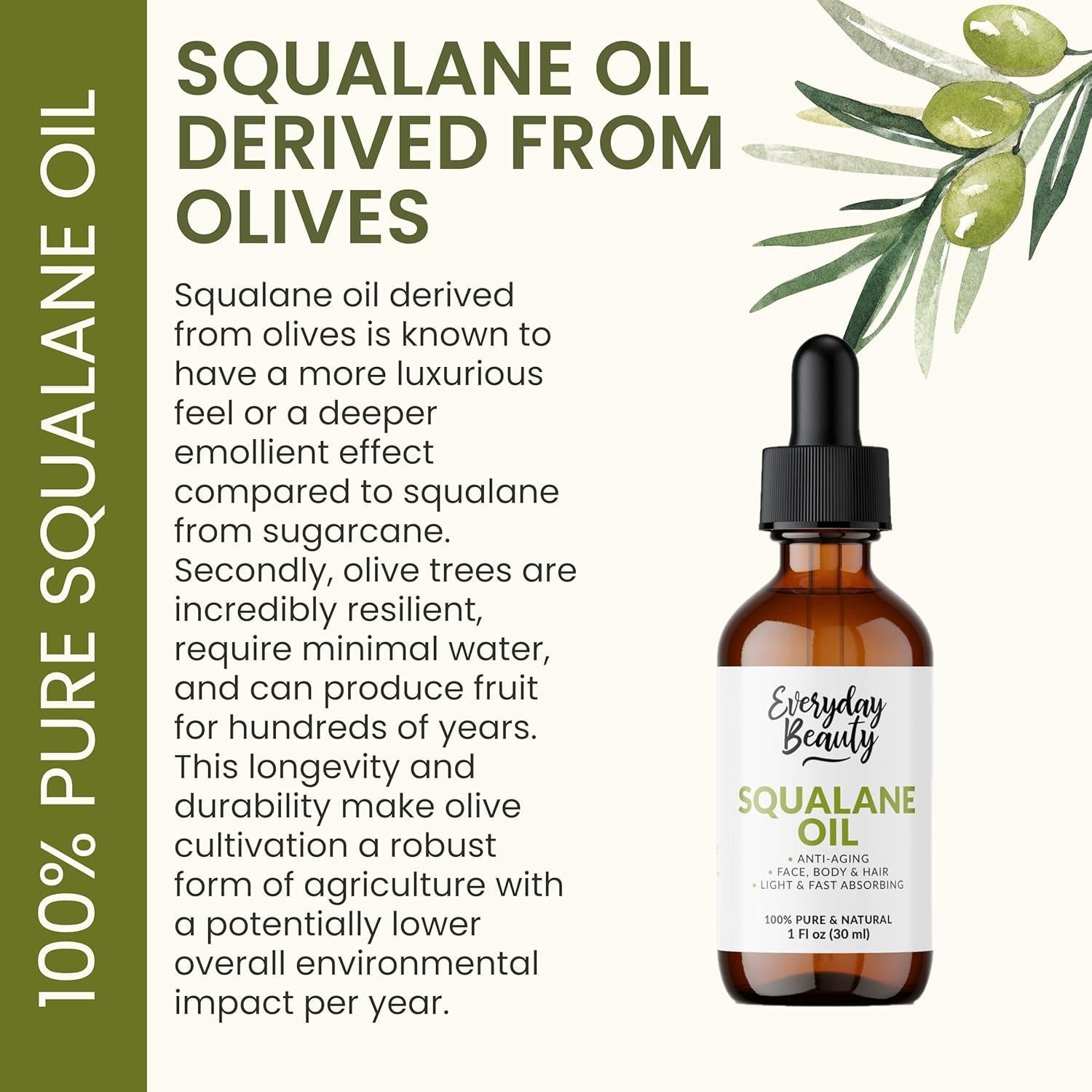 Aceite de Esqualano 100% Puro Belleza Cotidiana 30 ml