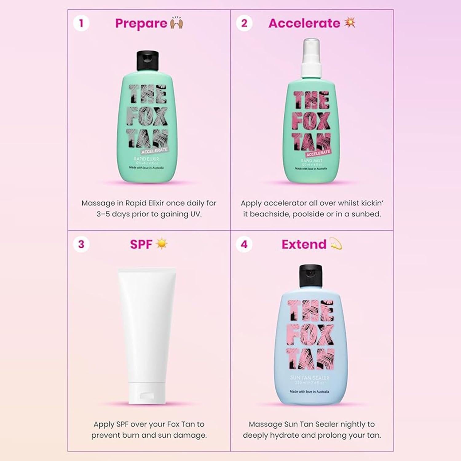 Bronceador Rápido The Fox Tan Mist 120mL Vegano